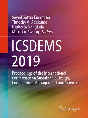 cover image of ICSDEMS 2019